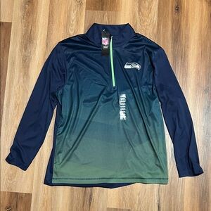 Seahawks Long Sleeve Lightweight Shirt 1/4 Zip